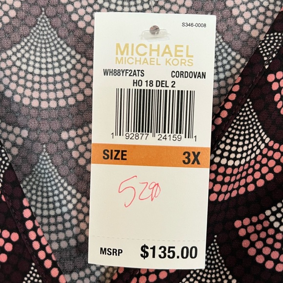 NWT Michael Kors Patterned Women's Dress - Picture 4 of 4